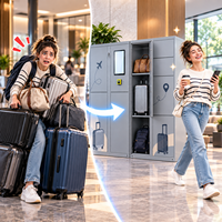 Casier de rangement pour bagages résistant aux intempéries, casier à bagages pour attractions touristiques