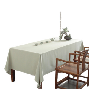 <span class=keywords><strong>Mantel</strong></span> <span class=keywords><strong>Rectangular</strong></span> de Tela Pesada con Patrón de Cuentas Sutil, Diseño Liso <span class=keywords><strong>para</strong></span> Banquetes y Reuniones, Venta al por Mayor - Product Image 4