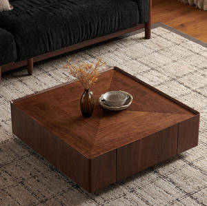 35.4-inch Modern Wood Coffee <b>Table</b>-Durable Eco-Friendly Easy to Clean for Apartment Villa Hotel Use - Product Image 2