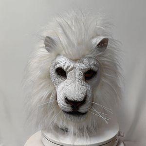 Nouveau <span class=keywords><strong>Masque</strong></span> de <span class=keywords><strong>Lion</strong></span> Animal Sauvage Deluxe, <span class=keywords><strong>Masque</strong></span> de Fête Amusant et Réaliste de Tête Entière de <span class=keywords><strong>Lion</strong></span>, Accessoire de Cosplay Animal Nouveauté pour Halloween pour Adulte - Product Image 1
