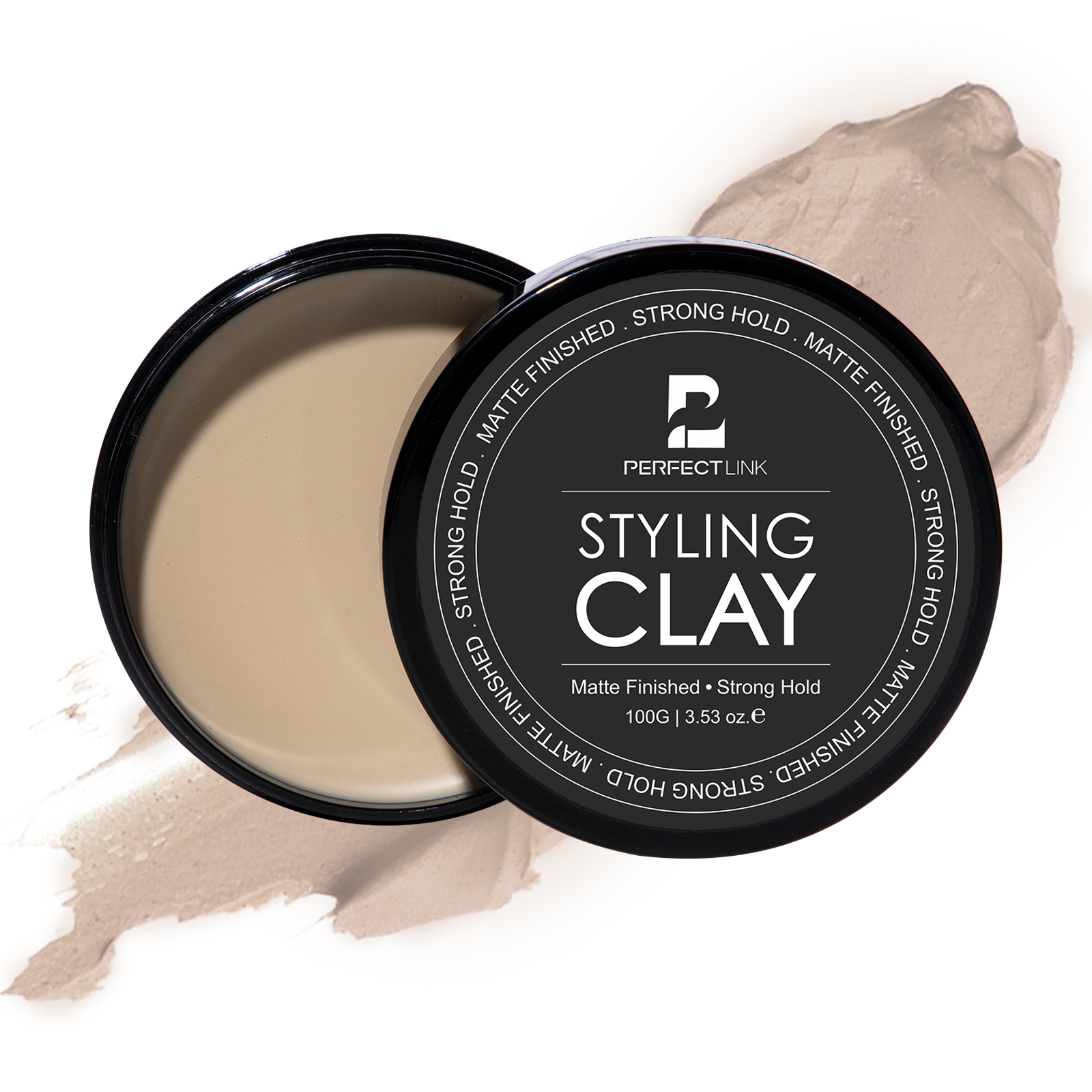 Private Label Brushed Texture Haar wachs für Männer Langlebiger Strong Hold Haarstyling-Produkte Mattes Haar Pomade Clay