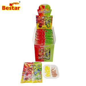 BESTAR Vente en gros 30 pièces Bonbons durs en forme de mini-boule, saveur soda et coca, mélange double saveur, en pack partagé, confiserie de bureau - Product Image 1