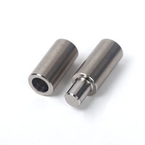 Charnière de Porte Cylindrique en Acier Inoxydable Robuste au Design Moderne, Type Ciel et Terre, pour Meubles de Salon - Product Image 1