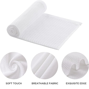Chiffon gaufré en microfibre écologique 40x40cm 450gsm de haute qualité, sans peluches, pour le nettoyage des vitres, des voitures et de la cuisine - Vente chaude - Product Image 3