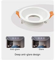 Downlight LED en aluminium profond anti-éblouissement Remplacer l'ampoule 83mm Boîtier de projecteur LED