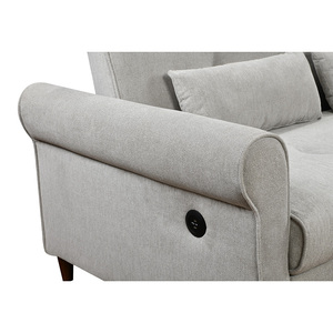Canapé-lit trois places de style européen, prix abordable, avec charge USB, idéal pour salon et appartement – Vente directe usine - Product Image 1