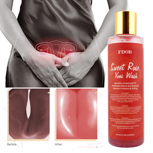 Yoni Wash <span class=keywords><strong>pH</strong></span> Balancing Organic Herbal 200ml Lavage intime avec eau de rose et huile de jojoba Plastique doux Usage externe - Product Image 4