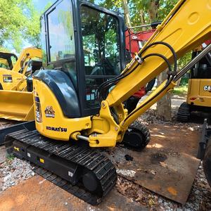 Mini-excavatrice Komatsu PC35MR d'occasion, excavatrice sur chenilles Komatsu de 3,5 tonnes avec lame de bouteur, mini-excavatrice à bas prix à vendre - Product Image 3