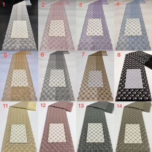 Tissus en dentelle brodée de paillettes, de perles et de cristaux pour <span class=keywords><strong>robe</strong></span> de mariée, <span class=keywords><strong>robe</strong></span> de soirée, <span class=keywords><strong>robe</strong></span> de femme, <span class=keywords><strong>couture</strong></span> - Product Image 5