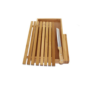 Bamboo Chopping Board 395x240x40 Rectangle Anti-Slip Kitchen Cutting Block - Product Image 1