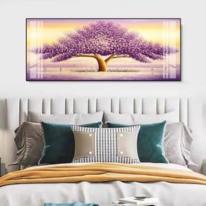 Peinture décorative de paysage pour salon, personnalisable et luxueuse, en porcelaine de cristal, style islamique musulman, nouvelle avec LED - Product Image 2