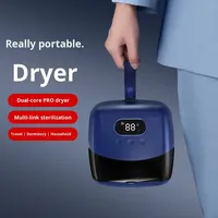 Séchoir à linge électrique portable double moteur à vent puissant, contrôle numérique de la température via application, stérilisation, compact