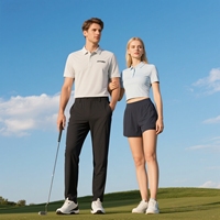 Polos de Golf Personalizados con Pantalones de Botones para Hombre, Camisetas de Voleibol y Pádel, Polo Floral con Pantalones Cortos de Golf y Gorra