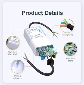 Wide Input Voltage Parallel Connection IP67 Waterproof Switching Power Supply Compact Size 60W-100W <b>12V</b>/<b>24V</b> Aluminum Flood Light - Product Image 5