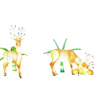 Linternas Chinas de Seda Reciclada Hechas a Mano - Linternas Multicolores para Diwali, Día de Acción de Gracias, con Luces LED, Funcionan con Pilas, Impermeables - Product Image 1