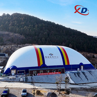 Installation efficace de dômes d'air de sport tente gonflable en PVC personnalisée pour le football divers sports pris en charge musées expédition rapide