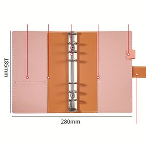 Carnet de notes A6 personnalisé pour fille, coloré et tendance, avec pages à feuilles mobiles, style papeterie fraîche et mignonne, ensemble populaire sur les réseaux sociaux - Product Image 5