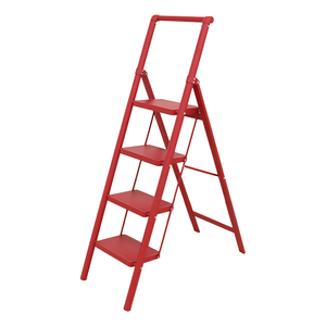 Ergonomic 4-Step Folding Ladder <b>Stool</b> Wide Anti-Slip Sturdy Household Use Step <b>Stool</b> for Staircase - Product Image 2