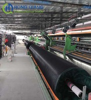 Filet pare-soleil agricole noir de bonne qualité, tissé, en matériau HDPE, résistant aux UV, directement de l'usine