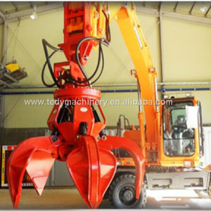Pince hydraulique pour déchiquetage de déchets, pour excavatrice, à bras long et grande portée, motorisée, capacité 600L, vente en gros et au détail, matériel de construction - Product Image 6