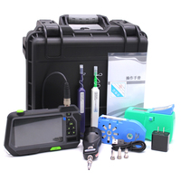 Optic Fiber Endface Inspection Video Microscope with Cleaning Tool Kits for 1.25/2.0/2.5mm Connector and Adapter