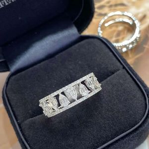 Bague de mariage Xinfly Wide 0.42ct en diamant en forme de goutte d'eau, alliance éternelle pour la main droite - Product Image 1