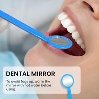 Kit professionnel d'outils de nettoyage dentaire : miroir buccal, gratte-tartre, éliminateur de plaque pour dentistes et soins bucco-dentaires à domicile