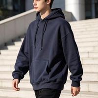 Sweat-shirt LOGO en coton et polyester, surdimensionné, personnalisé, pour hommes, style rétro