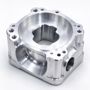 Boîtier de cavité à bride métallique CNC 5 axes sur mesure, coque en alliage usinée avec précision avec port fileté pour équipement industriel - Product Image 5
