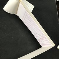 2021 Restaurant personnalisable autocopiant invité vérifier double bloc-commande livre carton papier Offset serveur facture
