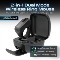 Télécommande Souris Anneau Intelligent pour Tourner les Pages et Défilement, avec Support pour iPhone, iPad, Tablette Android, Ordinateur Portable, PC, Smart TV, Rechargeable