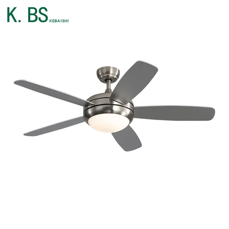 Good Quality Remote Control 5 Blades 52 Inch Decorative Indoor White Led Ceiling Fan Light