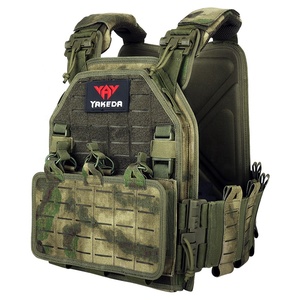 Gilet Tattico Yakeda Mimetico <span class=keywords><strong>Molle</strong></span> a Sgancio Rapido Leggero Attrezzatura Tattica Chalecos Tactico Porta Piastre - Product Image 2