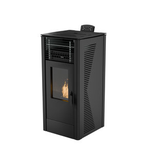 Poêles à granulés en acier modernes PK-160 avec télécommande pour une utilisation en intérieur sans fumée dans le salon - Product Image 1
