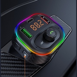 Accesorios para automóvil T86 Adaptador de <span class=keywords><strong>radio</strong></span> inalámbrico Kit de manos libres para automóvil QC3.0 PD 20W Carga BT Adaptador Transmisor <span class=keywords><strong>FM</strong></span> para automóvil - Product Image 1