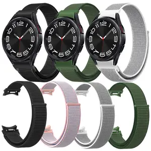 Listensmart Smart cinturini per orologi in Nylon stile bottone per Samsung Galaxy Watch 6 cinturini in tessuto da 20mm