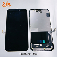 Écran LCD de remplacement pour téléphone portable 15 Plus, assemblage numériseur 6,7 pouces, luminosité 600-700 cd