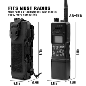 <span class=keywords><strong>Tactical</strong></span> Molleラジオトーキーポーチウエストバッグホルダーポケットポータブルインターホンホルスターキャリーバッグウォーターカップケースホルダー - Product Image 5