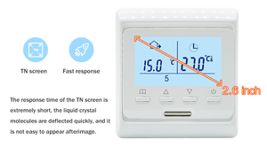 <span class=keywords><strong>Thermostat</strong></span> de chauffage par le sol Rétroéclairage bleu Écran TN Sortie sans potentiel 3A <span class=keywords><strong>Thermostat</strong></span> de chaudière à gaz - Product Image 4