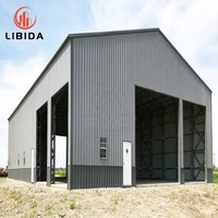 Kit de construction d'entrepôt en structure métallique, assemblage facile, ossature en acier préfabriquée pour stockage industriel