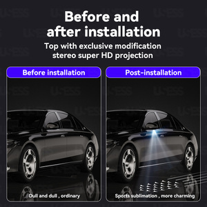 2 éclairages de rétroviseur pour Mercedes Benz Classe C E S GLC W205 W213 W222 W253, éclairage d'ambiance de porte de voiture, lampe LED de rétroviseur - Product Image 4