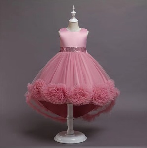 Vestido de Fiesta Largo con Flores para Niñas, Estilo <span class=keywords><strong>Boutique</strong></span>, Elegante, con Patrones Infantiles para el Verano, Hasta la Rodilla, para Bodas y Eventos - Product Image 5