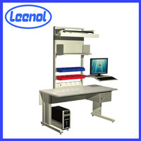 Station de travail Leenol avec table latérale et roulettes pour la réparation de téléphones portables