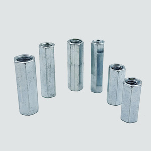 Nhà sản xuất cung cấp dài Nut din6334 M6 M8 M10 M12 M14 mạ kẽm chất lượng cao thép carbon dài Hex khớp nối NUT - Product Image 6