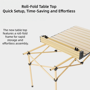 <b>Outdoor</b> <b>Folding</b> Portable Ultralight Camping Picnic <b>Table</b> Roll-Up <b>Table</b> Camping - Product Image 3