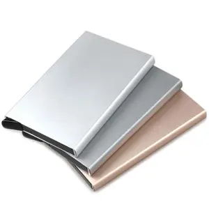 Étui portefeuille en métal pour carte d'identité d'affaires boîte porte-cartes en aluminium de crédit Pop Up Rfid bloquant les portefeuilles et porte-cartes minces pour hommes