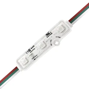 עמיד למים מודולו 0.72w פרסומת סימן אור מודולרי 3 smd 5050 12v rgb led מודול