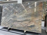 Dalle de quartzite bleue de haute qualité, design contemporain moderne pour les comptoirs de villa, les comptoirs d'îlot, le marbre