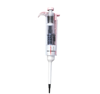 Pipette de laboratoire monocanal réglable, semi-stérilisée, transparente 201011202