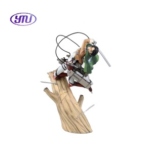 Figura de Acción de 25CM del Capitán Levi de Ataque a los Titanes, Versión de Batalla, Modelo de PVC, Juguete Coleccionable para Regalo - Product Image 1